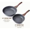 imageSENSARTE 125 Inch Nonstick Frying Pan Skillet Swiss Granite Coating Omelette Pan Healthy Stone Cookware PFOA FreeGray