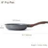 imageSENSARTE 125 Inch Nonstick Frying Pan Skillet Swiss Granite Coating Omelette Pan Healthy Stone Cookware PFOA FreeGray