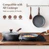 imageSENSARTE 125 Inch Nonstick Frying Pan Skillet Swiss Granite Coating Omelette Pan Healthy Stone Cookware PFOA FreeGray