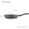 imageSENSARTE 125 Inch Nonstick Frying Pan Skillet Swiss Granite Coating Omelette Pan Healthy Stone Cookware PFOA FreeGray