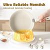 imageSENSARTE 17 Piece Pots and Pans Set Nonstick Detachable Handle Cookware Set Induction Kitchen Cookware Set with Removable Handle Healthy Non Stick for RV Dishwasher  Oven Safe PFOA Free WhiteWhite