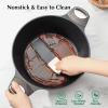 imageSENSARTE 4Pcs Nonstick Cookware Sets Pots and Pans Set 15QT Sauce Pan with Lid ampamp 45 QT Stock Pot Non Toxic PFOAampampPFOS Free