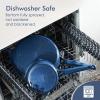 imageSENSARTE Ceramic Cookware Set Nontoxic 14 Pcs Nonstick Pots and Pans Set Dishwasher Safe Induction Cookware Healthy Kitchen Cooking Set PFOAPFASPTFE FreeVelvet Blue