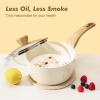 imageSENSARTE Ceramic Cookware Sets Pots and Pans Set Non stick Non toxic Healthy Induction Cookware 26 Pcs Nonstick Kitchen Cooking Set wFrying Pans Set Saucepans SetCeramic White