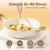 imageSENSARTE Ceramic Cookware Sets Pots and Pans Set Non stick Non toxic Healthy Induction Cookware 26 Pcs Nonstick Kitchen Cooking Set wFrying Pans Set Saucepans SetCeramic White