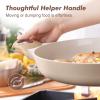 imageSENSARTE Ceramic Nonstick Frying Pan Skillet with Lid 8inch Non Stick Pan Omelet Pans Nontoxic Healthy Kitchen Cooking Chefs Pan Free of Intentionally Added PFASPTFE Induction Compatible TaupeCeramic Taupe