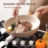 imageSENSARTE Ceramic Nonstick Frying Pan Small Skillet 8Inch Non Stick Omelette Pans Nontoxic Healthy Kitchen Cooking Chefs Pan Free of Intentionally Added PFOAPFASPTFE Induction Compatible TaupeCeramic Taupe