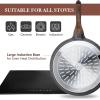 imageSENSARTE Nonstick Ceramic Cookware Set 13Piece Healthy Pots and Pans Set Nontoxic Kitchen Cooking Set with StayCool Handles Silicone Tools and Pot Protectors PFAS and PFOA FreeGray