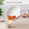 imageSENSARTE Nonstick Cookware Set 16Piece Healthy Pots and Pans Set Nonstick Kitchen Cooking Set with StayCool Handles Silicone Utensils and Pot Protectors PFOA FreeCeramic White