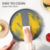 imageSENSARTE Nonstick Cookware Set 23Piece Non Stick Pots and Pans Set with Swiss Granite Coating Healthy Kitchen Cooking Set StayCool HandlesGray