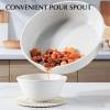 imageSENSARTE Nonstick Cookware Set 23Piece Non Stick Pots and Pans Set with Swiss Granite Coating Healthy Kitchen Cooking Set StayCool HandlesWhite