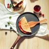 imageSENSARTE Nonstick Crepe Pan Swiss Granite Coating Dosa Pan Pancake Flat Skillet Tawa Griddle 10Inch with StayCool Handle Induction CompatibleGray