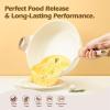 imageSENSARTE Nonstick Deep Frying Pan 12 Inch Large Skillet Pan Induction Cookware 5Qt Non Stick Saute Pan with Lid White Non Toxic Cooking Pan with Helper Handle PFOA PFOS APEO Free