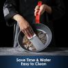 imageSENSARTE Nonstick Frying Pan Set 2Piece Oven Safe Skillets with Swiss Coating Induction Compatible Chef Pan Set Dishwasher Safe Cooking Pans PFOA PFOS Free 8 and 10 InchRed