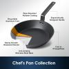 imageSENSARTE Nonstick Frying Pan Set 2Piece Oven Safe Skillets with Swiss Coating Induction Compatible Chef Pan Set Dishwasher Safe Cooking Pans PFOA PFOS Free 8 and 10 InchBlack