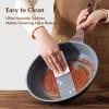 imageSENSARTE Nonstick Frying Pan Skillets Swiss Granite Coating Omelette Pans Healthy Cookware Chefs Pan Free of Intentionally Added PFOA 9511125 InchGray