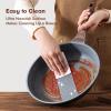 imageSENSARTE Nonstick Frying Pan Skillets Swiss Granite Coating Omelette Pans Healthy Cookware Chefs Pan Free of Intentionally Added PFOA 9511125 InchGray