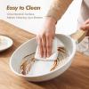 imageSENSARTE Nonstick Frying Pan Skillets Swiss Granite Coating Omelette Pans Healthy Cookware Chefs Pan Free of Intentionally Added PFOA 9511125 InchWhite