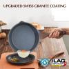 imageSENSARTE Nonstick Saucepan with Lid 15 Quarts Small Pot with Swiss Granite Coating Staycool Handle Multipurpose Handy Sauce Pot Small Kitchen Cooking Pot Induction Comptable PFOA FreeGray Granite