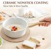 imageSENSARTE Nonstick Saucepan with Lid 15 Quarts Small Pot with Swiss Granite Coating Staycool Handle Multipurpose Handy Sauce Pot Small Kitchen Cooking Pot Induction Comptable PFOA FreeWhite Ceramic