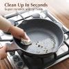 imageSENSARTE Nonstick Skillet Deep Frying Pan 101112inch Saute Pan with Lid Staycool Handle Healthy Stone Cookware Cooking Pan Induction Compatible 10Inch35QTClassic Granite