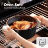 imageSENSARTE Pots and Pans Set Nonstick Cookware Set Kitchen Cooking Set Nonstick Dishwasher ampamp Oven Safe Induction Compatible Free of Intentionally Added PFOAPFOS 13pcs BlackNight Black