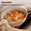 imageSENSARTE Pots and Pans Set Nonstick Cookware Set Kitchen Cooking Set Nonstick Dishwasher ampamp Oven Safe Induction Compatible Free of Intentionally Added PFOAPFOS 13pcs BlackCream Ceramic