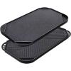 imageSENSARTE Nonstick Grill Pan for Stove Tops Versatile Griddle with Pour Spouts Square Big Cooking Surface Durable Skillet Indoor ampamp Outdoor Grilling PFOA Free 95 InchBlack
