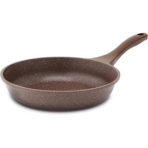 imageSENSARTE Nonstick Frying Pan Skillet Granite Coating Omelette Pan Healthy Stone Cookware Chefs Pan PFOA Free Toffee Brown 8 Inch