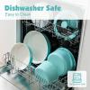 imageSENSARTE 24 Piece Pots and Pans Set Nonstick Detachable Handle Cookware Induction Kitchen Cookware Set with Removable Handle Healthy Non Stick for RV Dishwasher  Oven Safe WhiteTurquoise