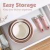 imageSENSARTE 24 Piece Pots and Pans Set Nonstick Detachable Handle Cookware Induction Kitchen Cookware Set with Removable Handle Healthy Non Stick for RV Dishwasher  Oven Safe WhitePink