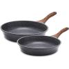 imageSENSARTE Nonstick Frying Pan Skillet Swiss Granite Coating Omelette Pan Healthy Stone Cookware Chefs Pan PFOA Free 9511 Inch