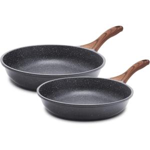 imageSENSARTE Nonstick Frying Pan Skillet Swiss Granite Coating Omelette Pan Healthy Stone Cookware Chefs Pan PFOA Free 9511 Inch