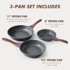 imageSENSARTE Nonstick Frying Pan Skillets Swiss Granite Coating Omelette Pans Healthy Cookware Chefs Pan Free of Intentionally Added PFOA 89511 InchGray