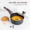 image:imageSENSARTE Ceramic Cookware Sets Pots and Pans Set Non stick 14 Piece Induction Cookware Non toxic Healthy Non Stick Kitchen Cooking Set with Frying Pans Set PFAS PTFE PFOA PFOS FreeClassic Black