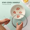image:imageSENSARTE Ceramic Nonstick Saucepan with Lid 15 Quarts Small Kitchen Cooking Pot with Stay Cool Handle Induction Compatible Ceramic Coating Free of Intentionally Added PTFEPFOAPFAS GreenMint Green