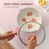 image:imageSENSARTE Ceramic Nonstick Saucepan with Lid 15 Quarts Small Kitchen Cooking Pot with Stay Cool Handle Induction Compatible Ceramic Coating Free of Intentionally Added PTFEPFOAPFAS GreenSakura Pink