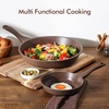 image:imageSENSARTE Nonstick Ceramic Frying Pan Skillet 8 Inch Omelet Pan Healthy Non Toxic Chef Pan Induction Egg Pan with Heat Resistant Handle Dishwasher Safe PFASFree GreenToffee Brown