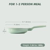 image:imageSENSARTE Nonstick Ceramic Frying Pan Skillet 8 Inch Omelet Pan Healthy Non Toxic Chef Pan Induction Egg Pan with Heat Resistant Handle Dishwasher Safe PFASFree GreenMint Green