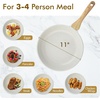 image:imageSENSARTE Nonstick Ceramic Frying Pan Skillet 8 Inch Omelet Pan Healthy Non Toxic Chef Pan Induction Egg Pan with Heat Resistant Handle Dishwasher Safe PFASFree GreenWhite