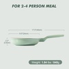 image:imageSENSARTE Nonstick Ceramic Frying Pan Skillet 8 Inch Omelet Pan Healthy Non Toxic Chef Pan Induction Egg Pan with Heat Resistant Handle Dishwasher Safe PFASFree GreenMint Green