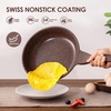 image:imageSENSARTE Nonstick Ceramic Frying Pan Skillet 8 Inch Omelet Pan Healthy Non Toxic Chef Pan Induction Egg Pan with Heat Resistant Handle Dishwasher Safe PFASFree GreenToffee Brown