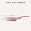 image:imageSENSARTE Nonstick Ceramic Frying Pan Skillet 8 Inch Omelet Pan Healthy Non Toxic Chef Pan Induction Egg Pan with Heat Resistant Handle Dishwasher Safe PFASFree GreenSakura Pink