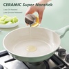 image:imageSENSARTE Nonstick Ceramic Frying Pan Skillet 8 Inch Omelet Pan Healthy Non Toxic Chef Pan Induction Egg Pan with Heat Resistant Handle Dishwasher Safe PFASFree GreenMint Green