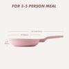 image:imageSENSARTE Nonstick Ceramic Frying Pan Skillet 8 Inch Omelet Pan Healthy Non Toxic Chef Pan Induction Egg Pan with Heat Resistant Handle Dishwasher Safe PFASFree GreenSakura Pink