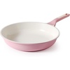 image:imageSENSARTE Nonstick Ceramic Frying Pan Skillet 8 Inch Omelet Pan Healthy Non Toxic Chef Pan Induction Egg Pan with Heat Resistant Handle Dishwasher Safe PFASFree GreenSakura Pink