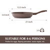 image:imageSENSARTE Nonstick Ceramic Frying Pan Skillet 8 Inch Omelet Pan Healthy Non Toxic Chef Pan Induction Egg Pan with Heat Resistant Handle Dishwasher Safe PFASFree GreenToffee Brown