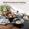 image:imageSENSARTE Nonstick Ceramic Frying Pan Skillet 8 Inch Omelet Pan Healthy Non Toxic Chef Pan Induction Egg Pan with Heat Resistant Handle Dishwasher Safe PFASFree GreenGray