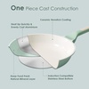 image:imageSENSARTE Nonstick Ceramic Frying Pan Skillet 8 Inch Omelet Pan Healthy Non Toxic Chef Pan Induction Egg Pan with Heat Resistant Handle Dishwasher Safe PFASFree GreenMint Green