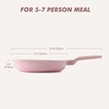 image:imageSENSARTE Nonstick Ceramic Frying Pan Skillet 8 Inch Omelet Pan Healthy Non Toxic Chef Pan Induction Egg Pan with Heat Resistant Handle Dishwasher Safe PFASFree GreenSakura Pink